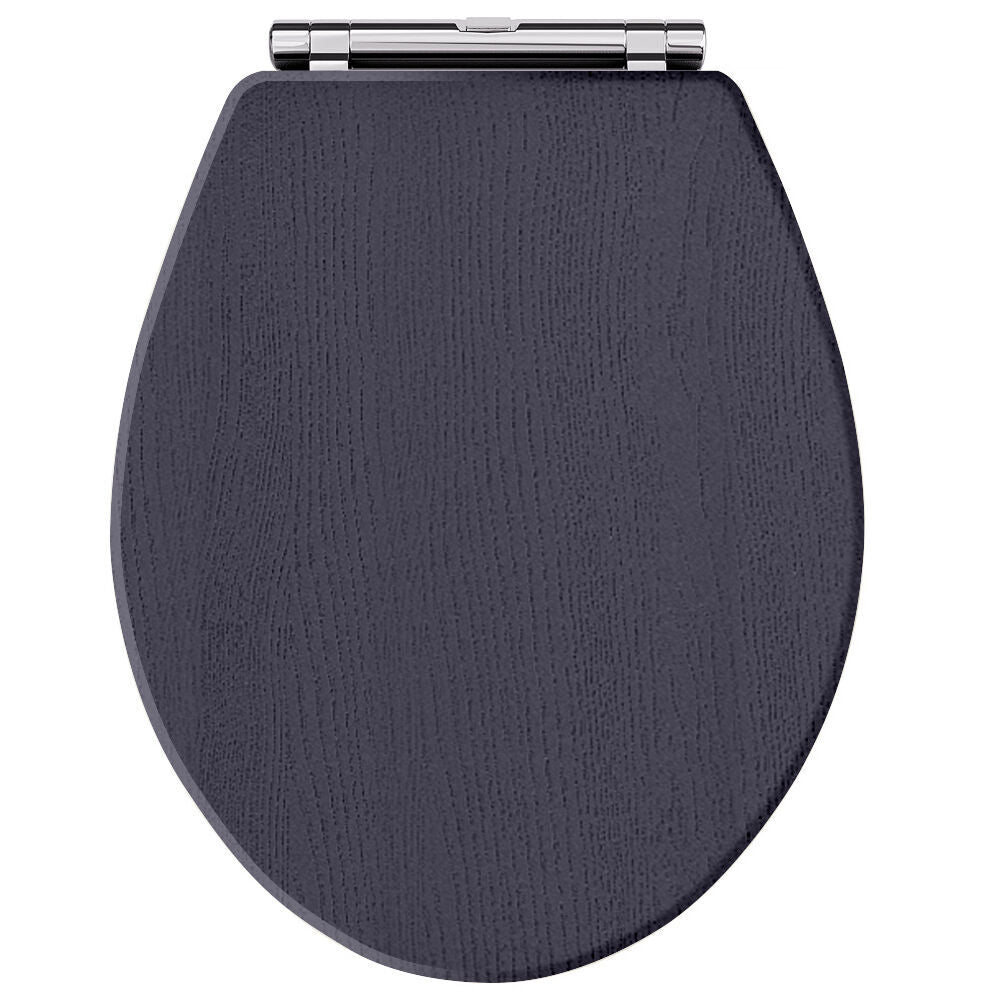 Old London Richmond Round Soft Close Traditional Toilet Seat With Top Fix Hinge