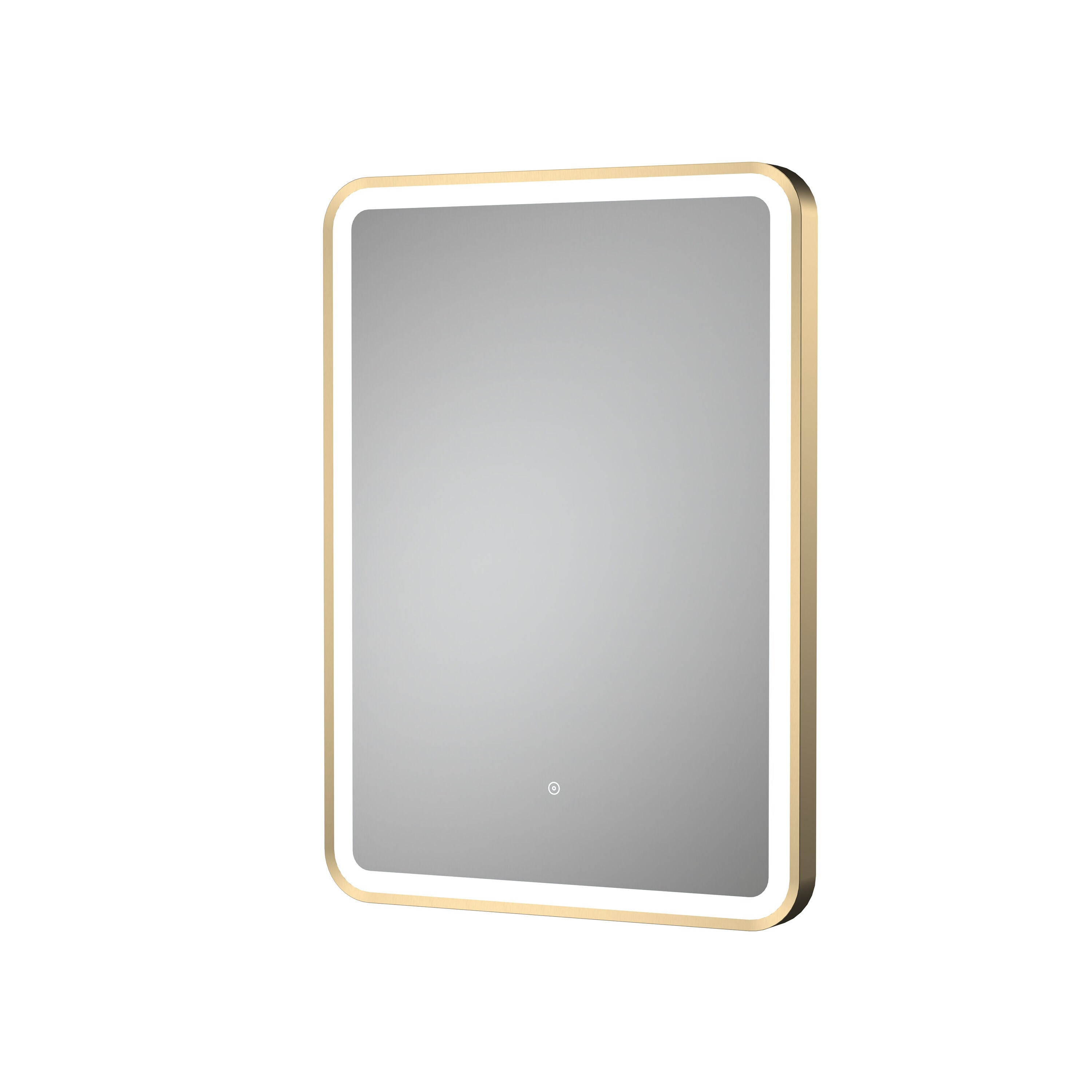 Hydrus 500 x 700mm Brushed Brass Framed Mirror