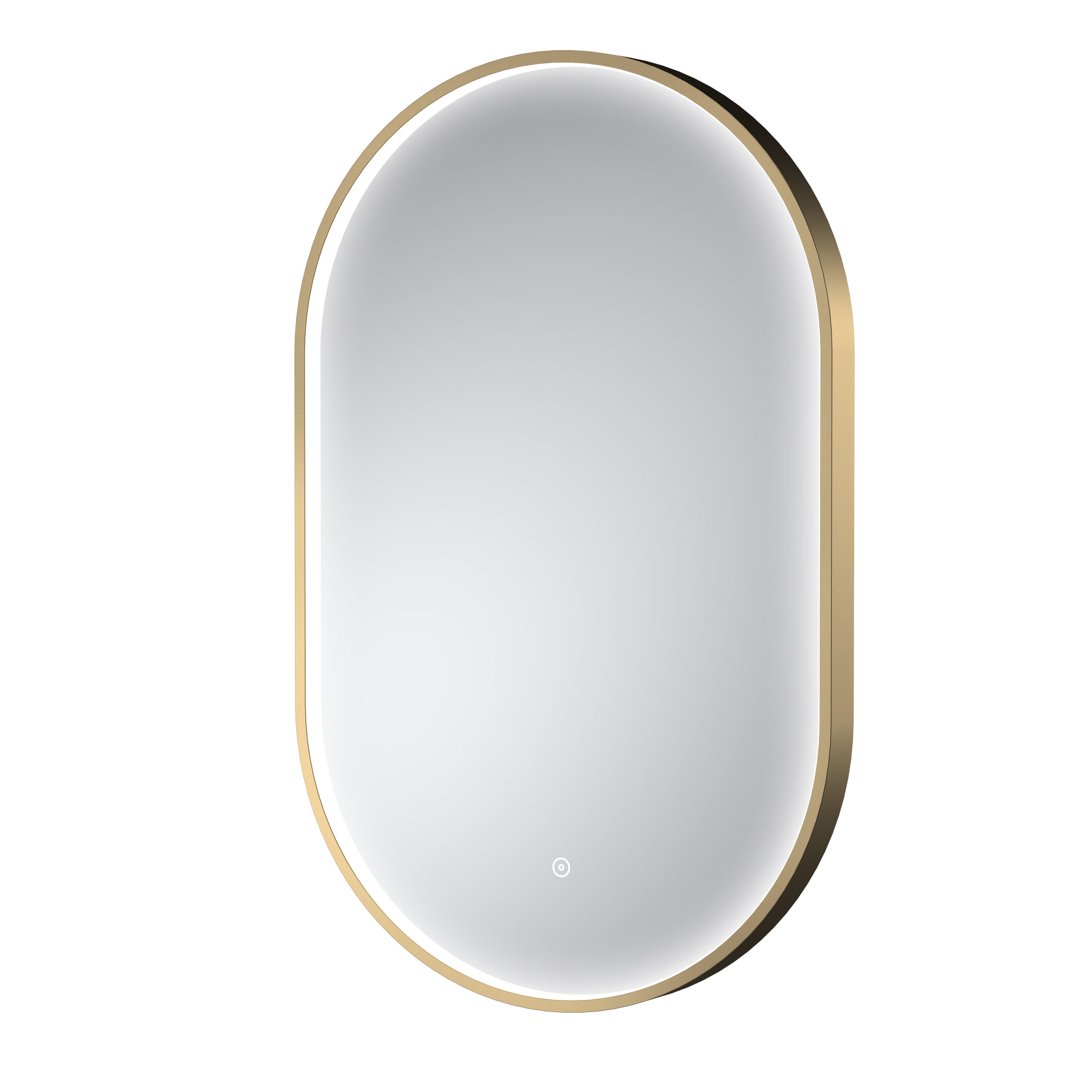 Columba 500 x 800mm Brushed Brass Inset Frame LED Mirror