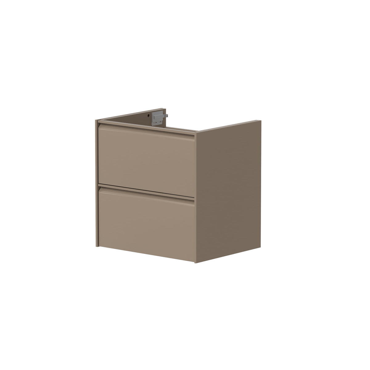 Moon 600mm 2 Drawer Wall Mounted Unit Cocoa - MOON600WM-C - MOON600WM-C 1