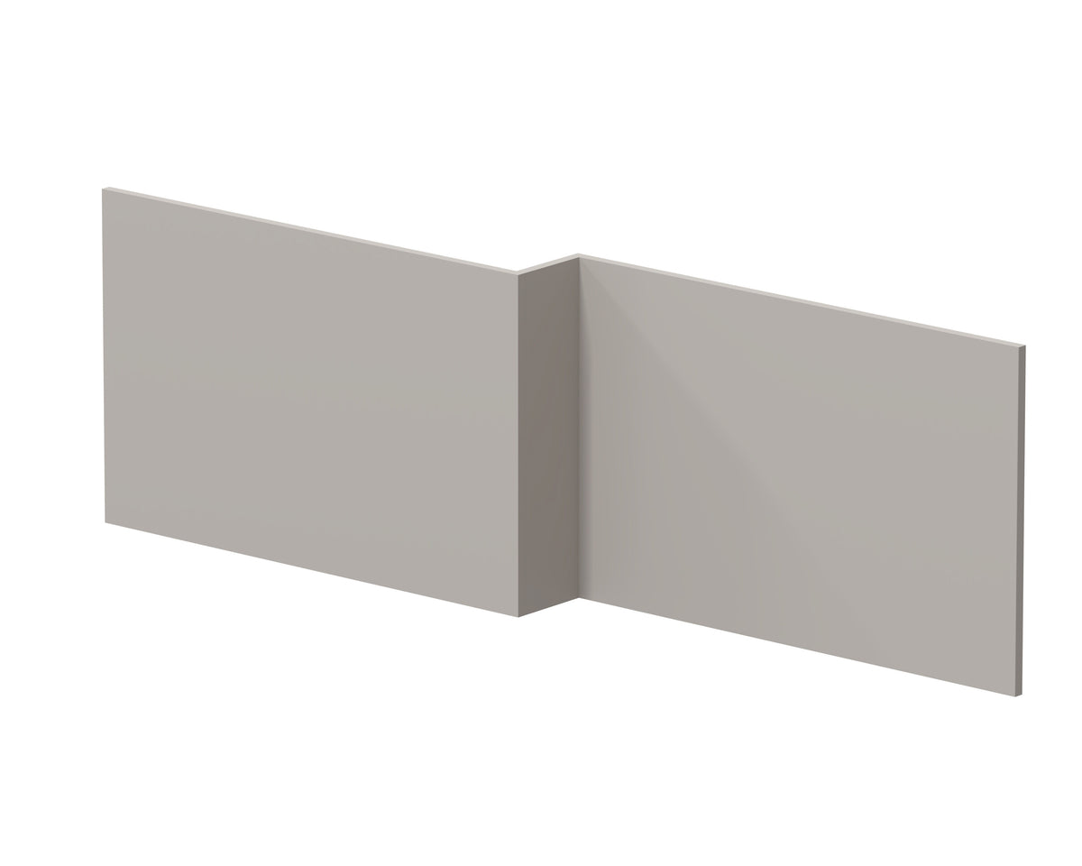 Hudson Reed 1698x163mm Square MFC Matt Shower Bath Front Panel