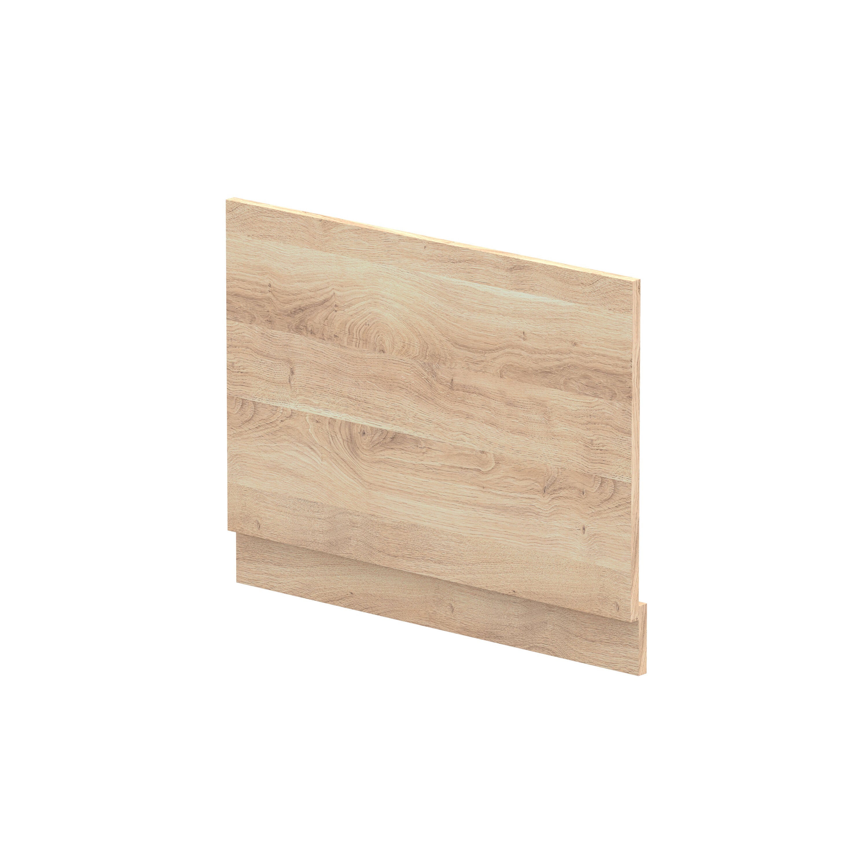750mm Bleached Oak MFC Woodgrain End Bath Panel
