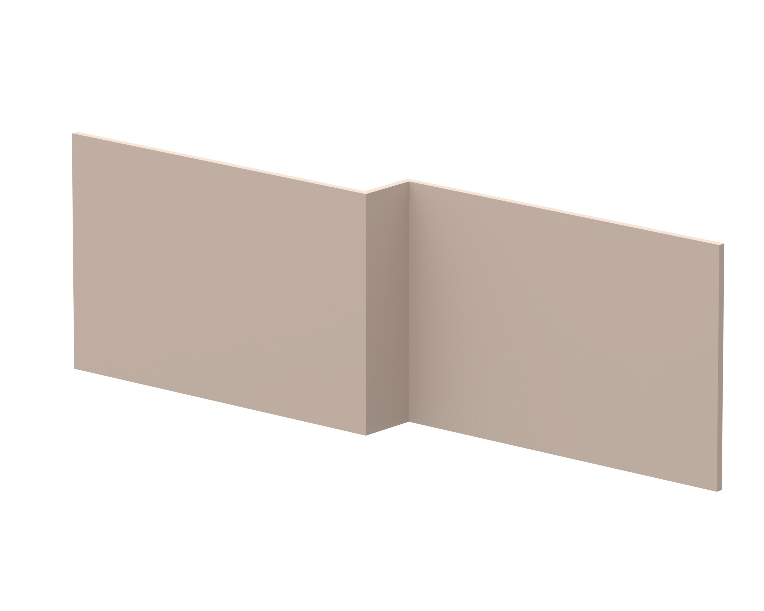 nuie Havana 1700mm Square Soft Linen MFC Smooth Matt Shower Bath Front Panel