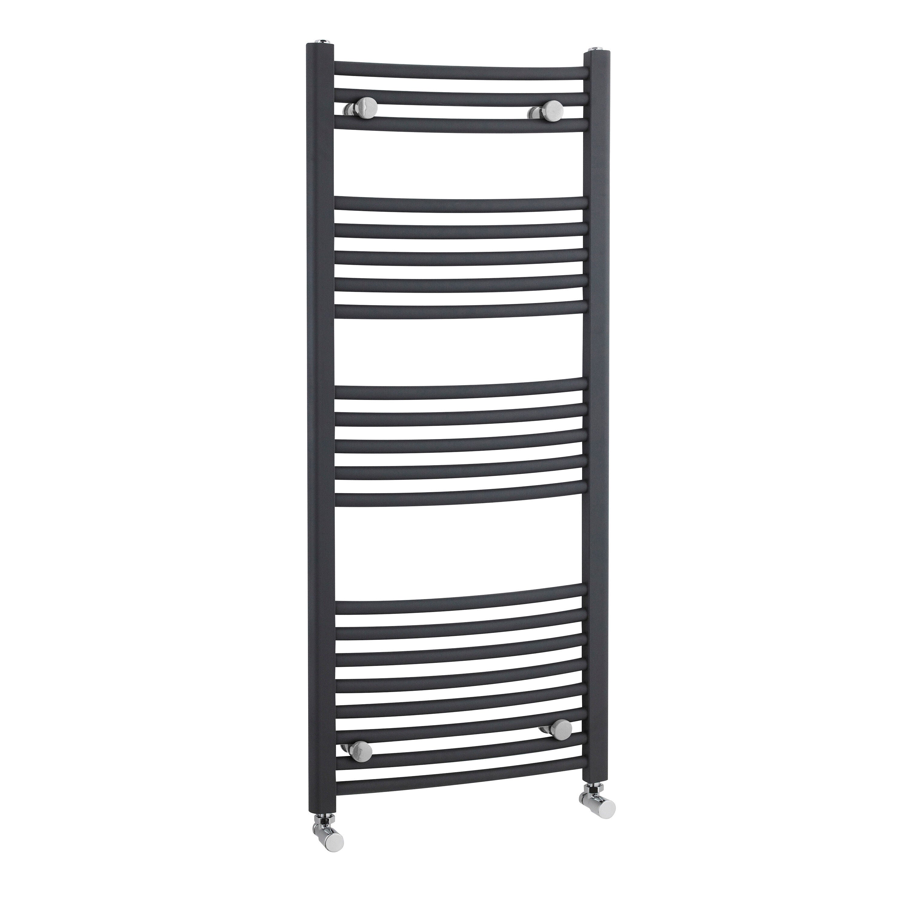nuie Anthracite  1150mm x 500mm  Vertical Curved Ladder Rail