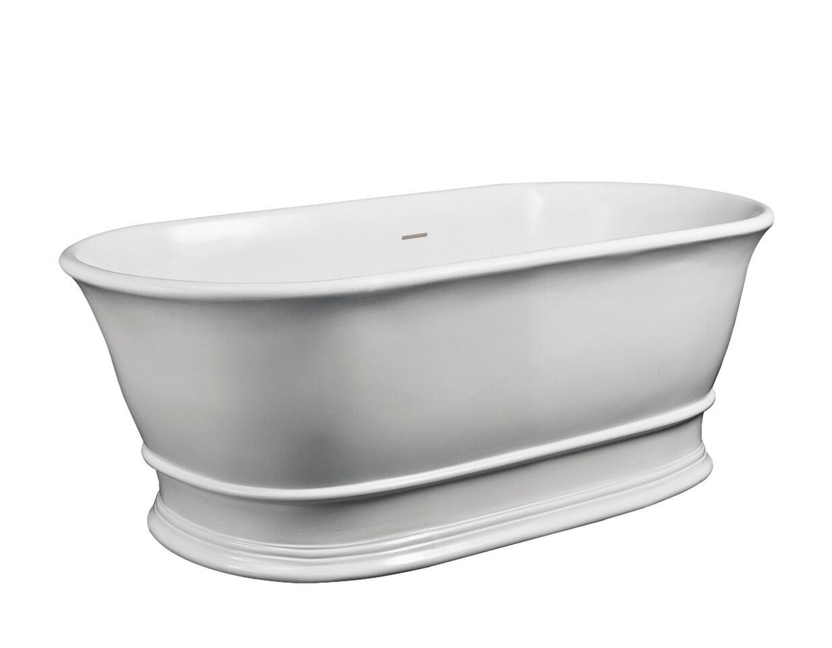 Old London Farringdon 1555mm Freestanding Bath With Waste
