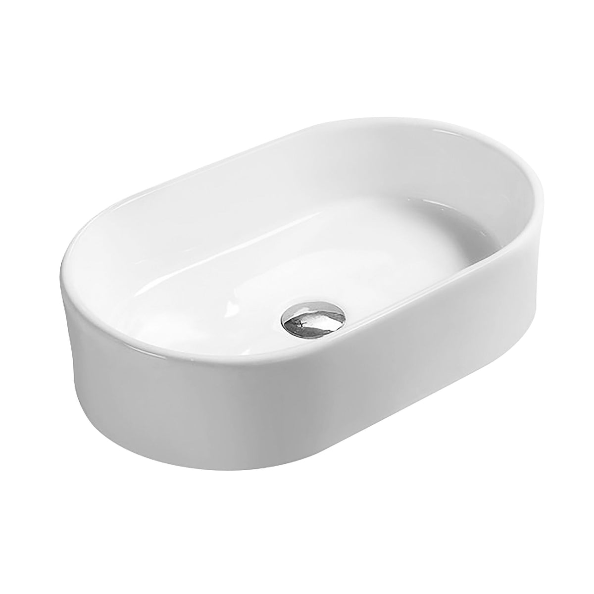 Hudson Reed 565mm Ceramic Oval Vessel Basin