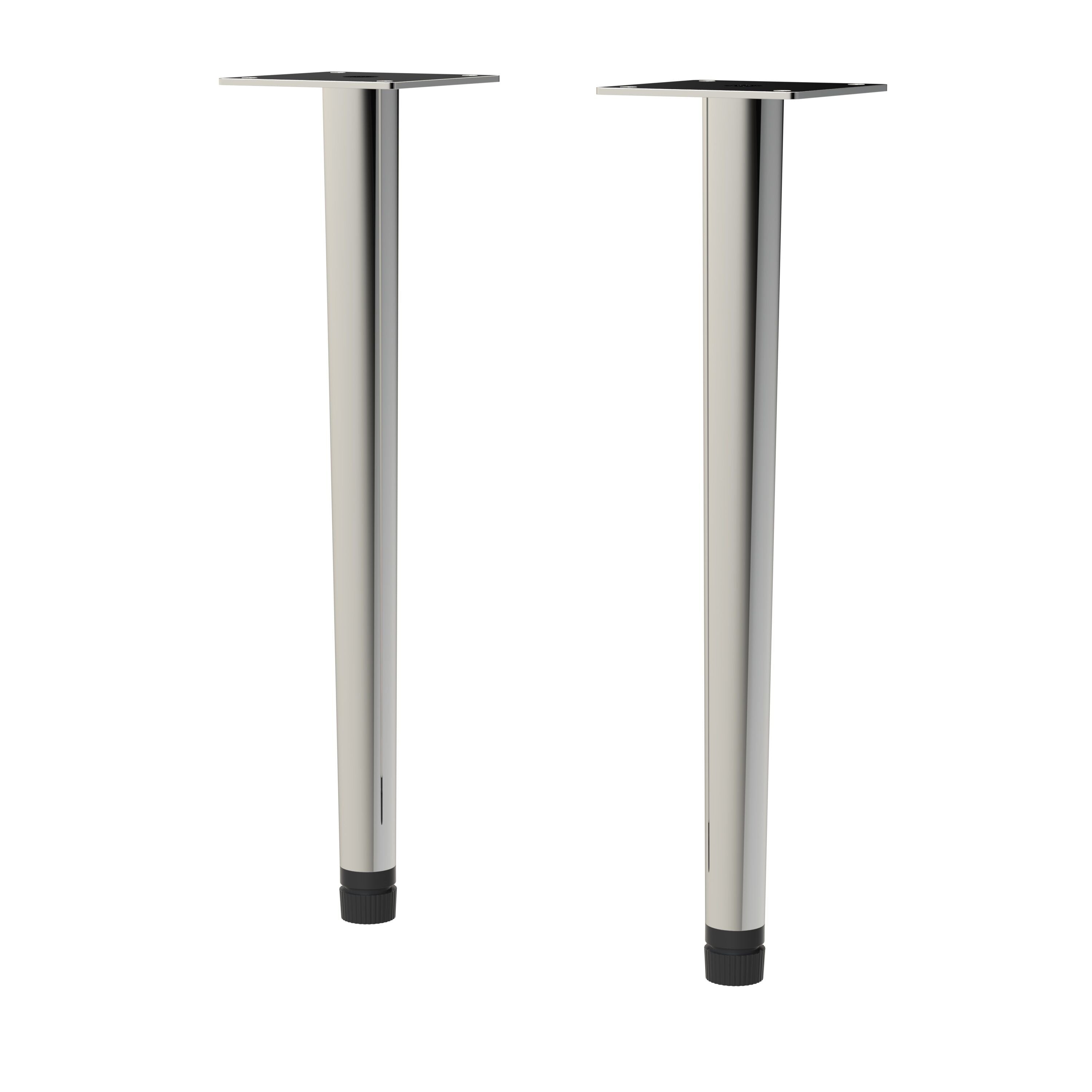 Chrome Wall Hung Vanity Decorative Legset