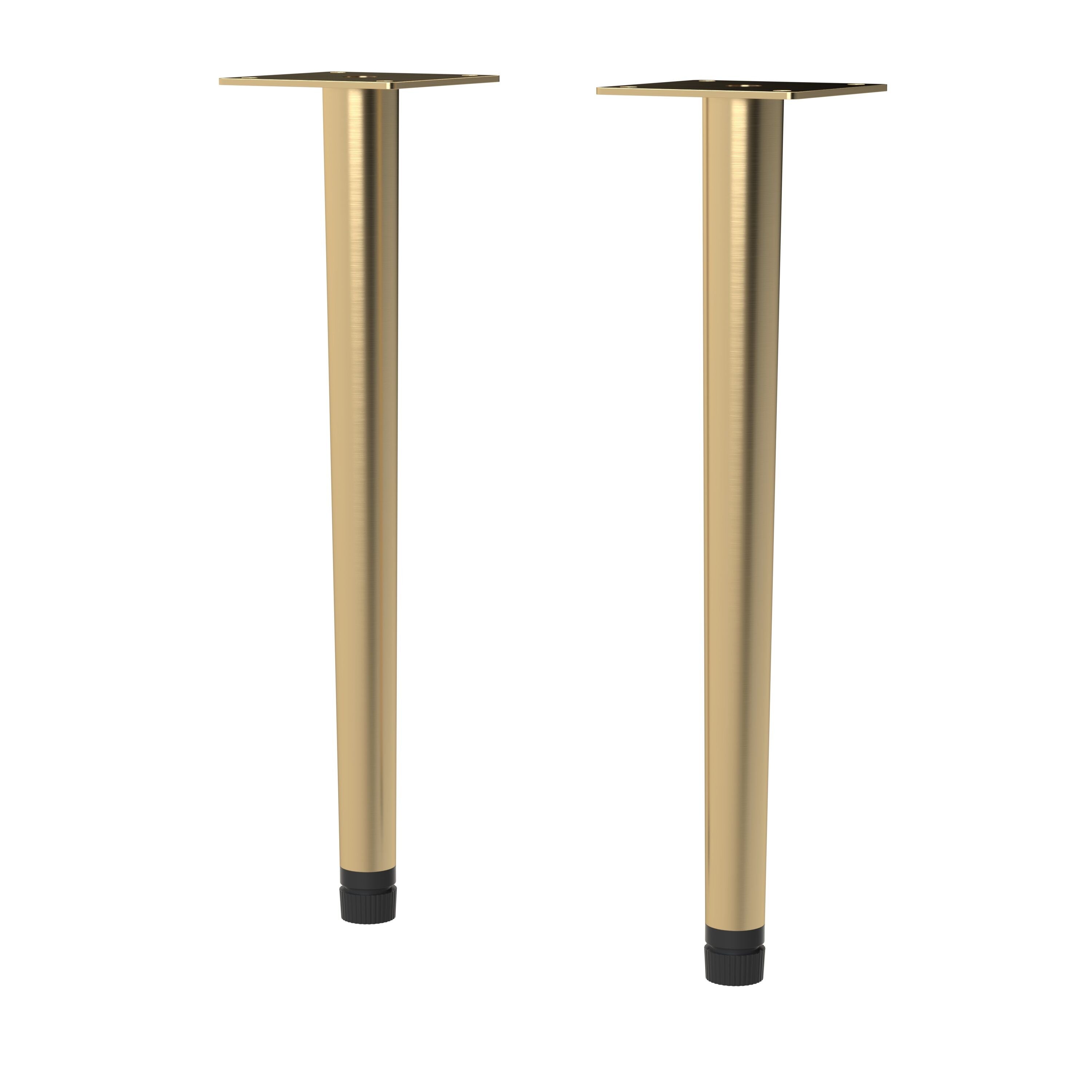 Brushed Brass Wall Hung Vanity Decorative Legset