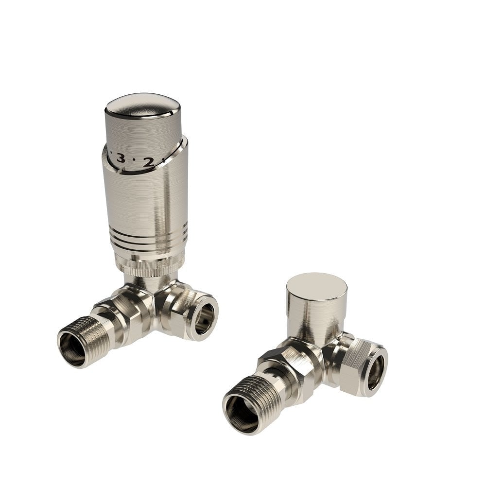 Design Twin Pack TRV Brushed Nickel Corner - NK-TRV101C