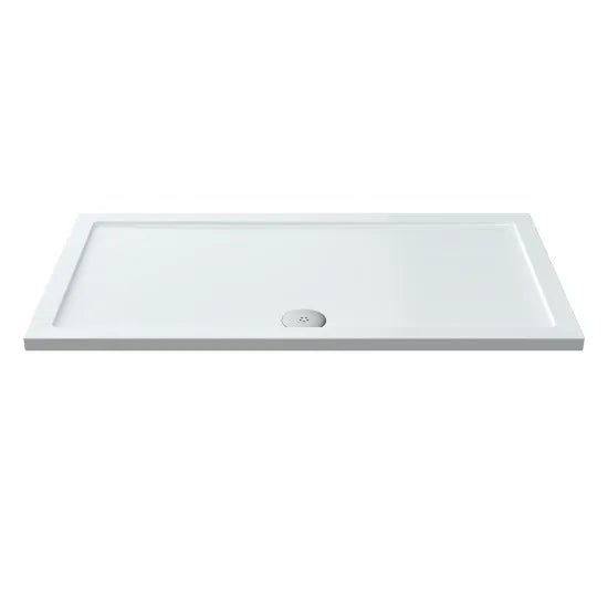 Brushed Brass 1400mm x 700mm Walk-In Shower with Screen & Shower Tray