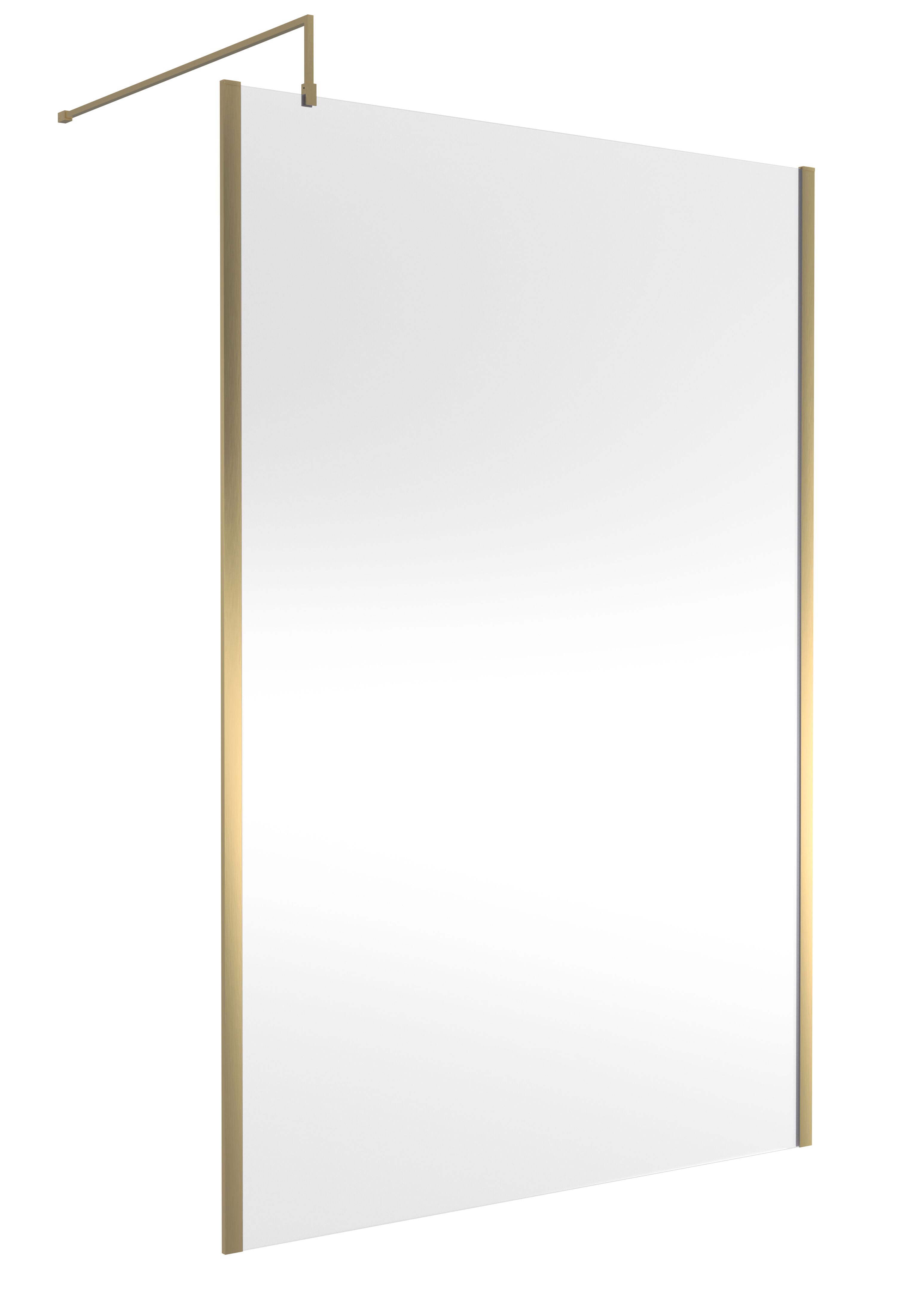nuie 1400mm Brushed Brass Wetroom Panel