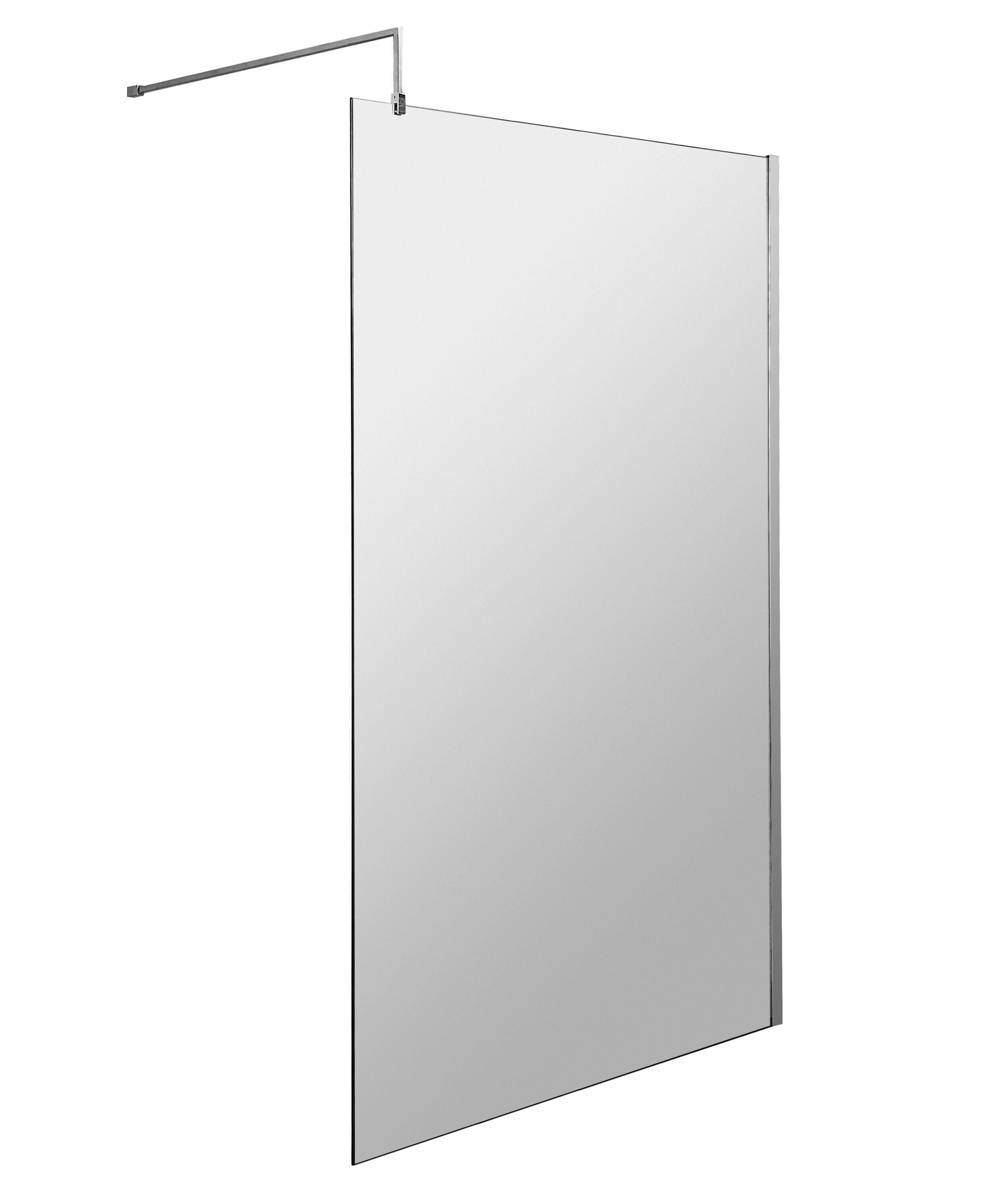 nuie 1100mm Chrome Wetroom Panel