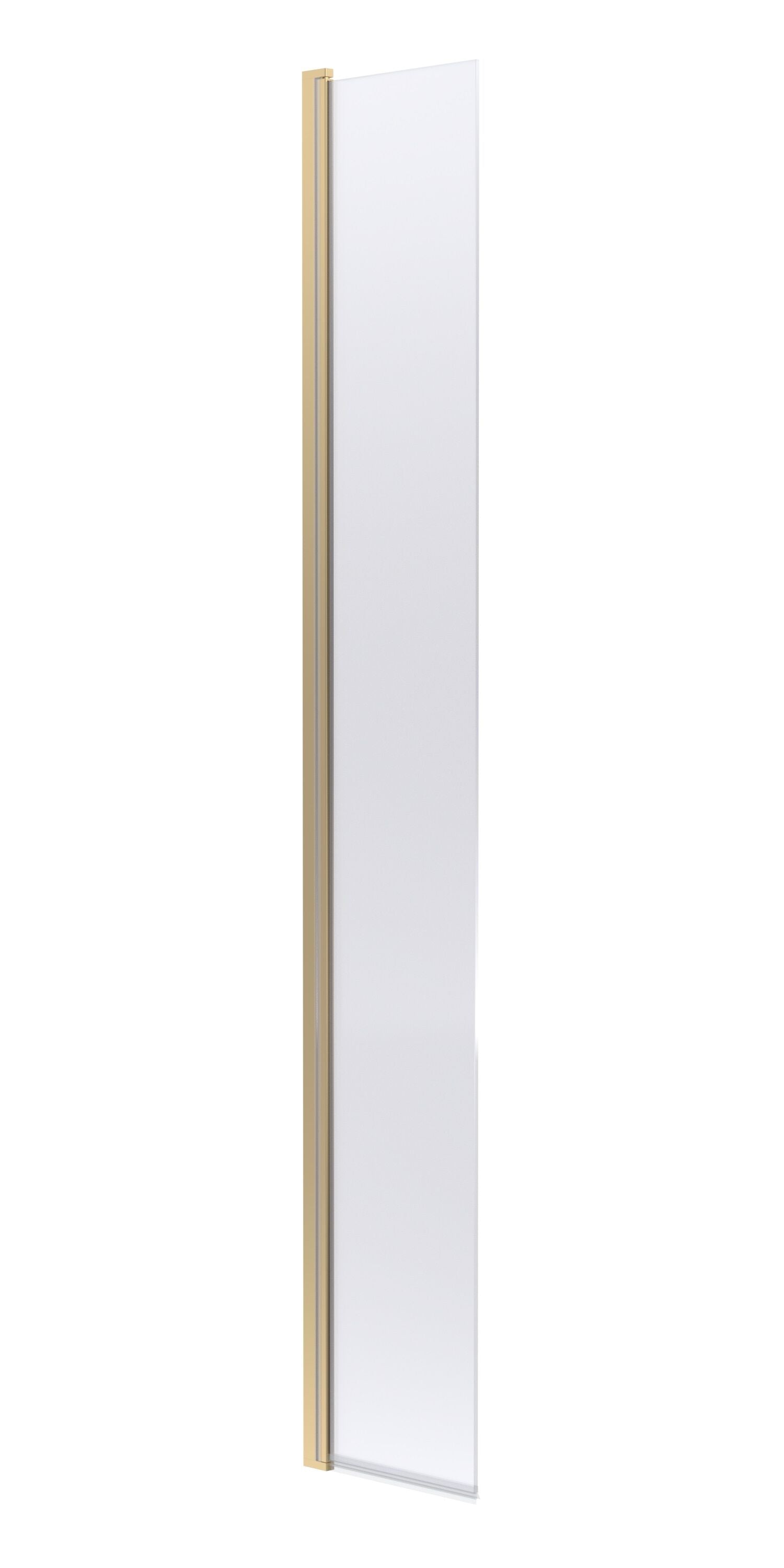 nuie 300mm Brushed Brass Wetroom Panel