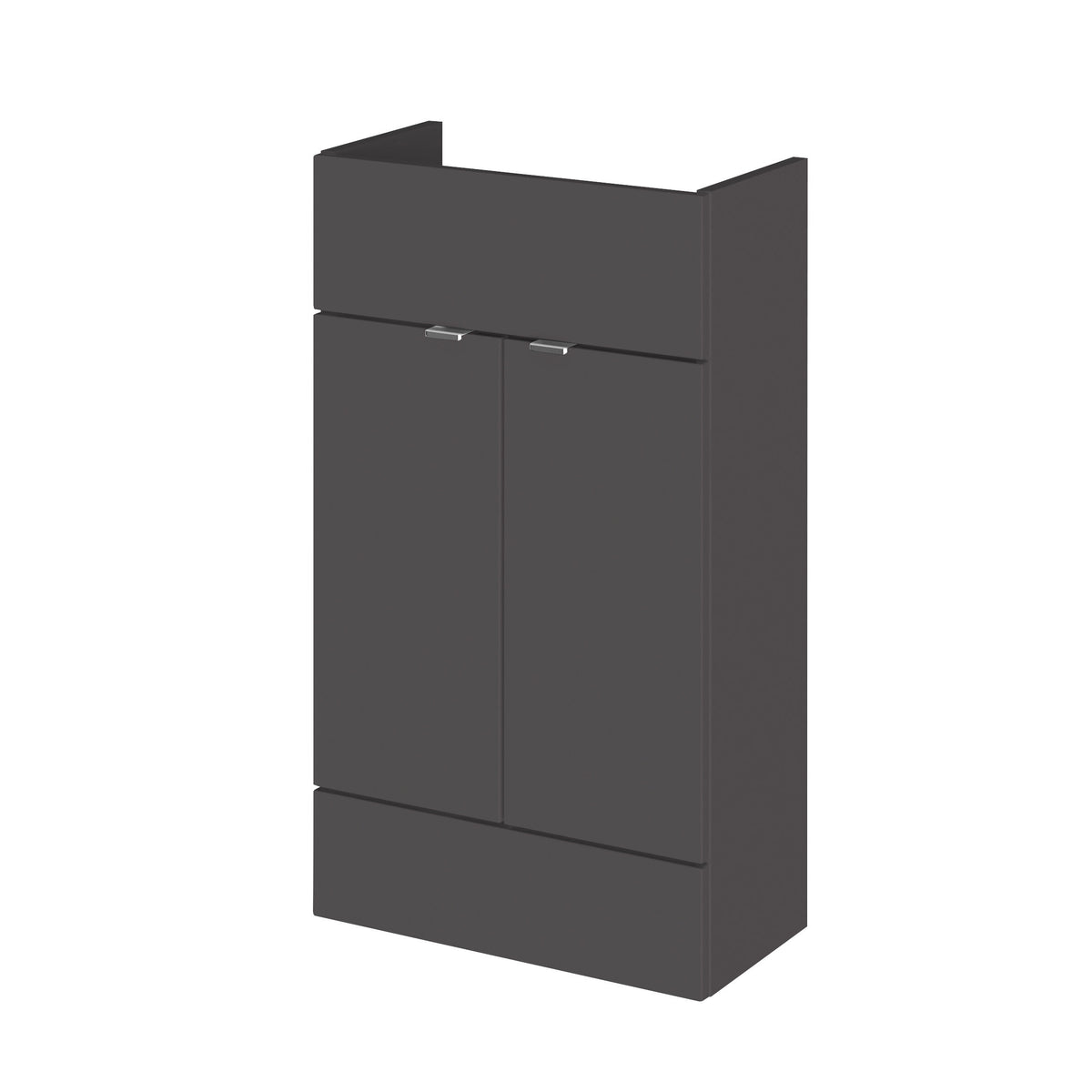 Hudson Reed Fusion 500mm 2 Door Floor Standing Compact Vanity Unit With Laminate Worktop
