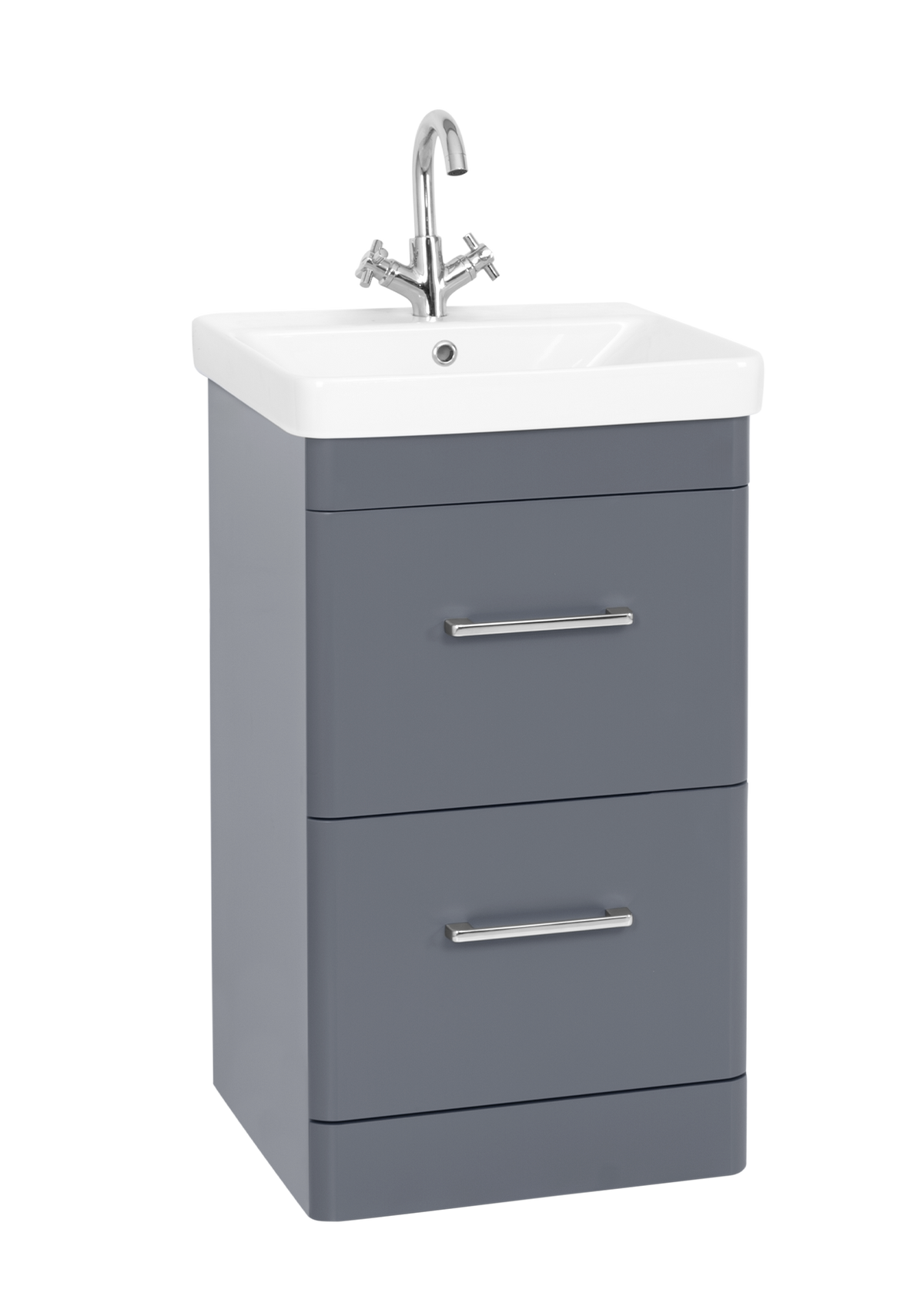 Options 24 500mm 2 Drawer Unit Cool Grey