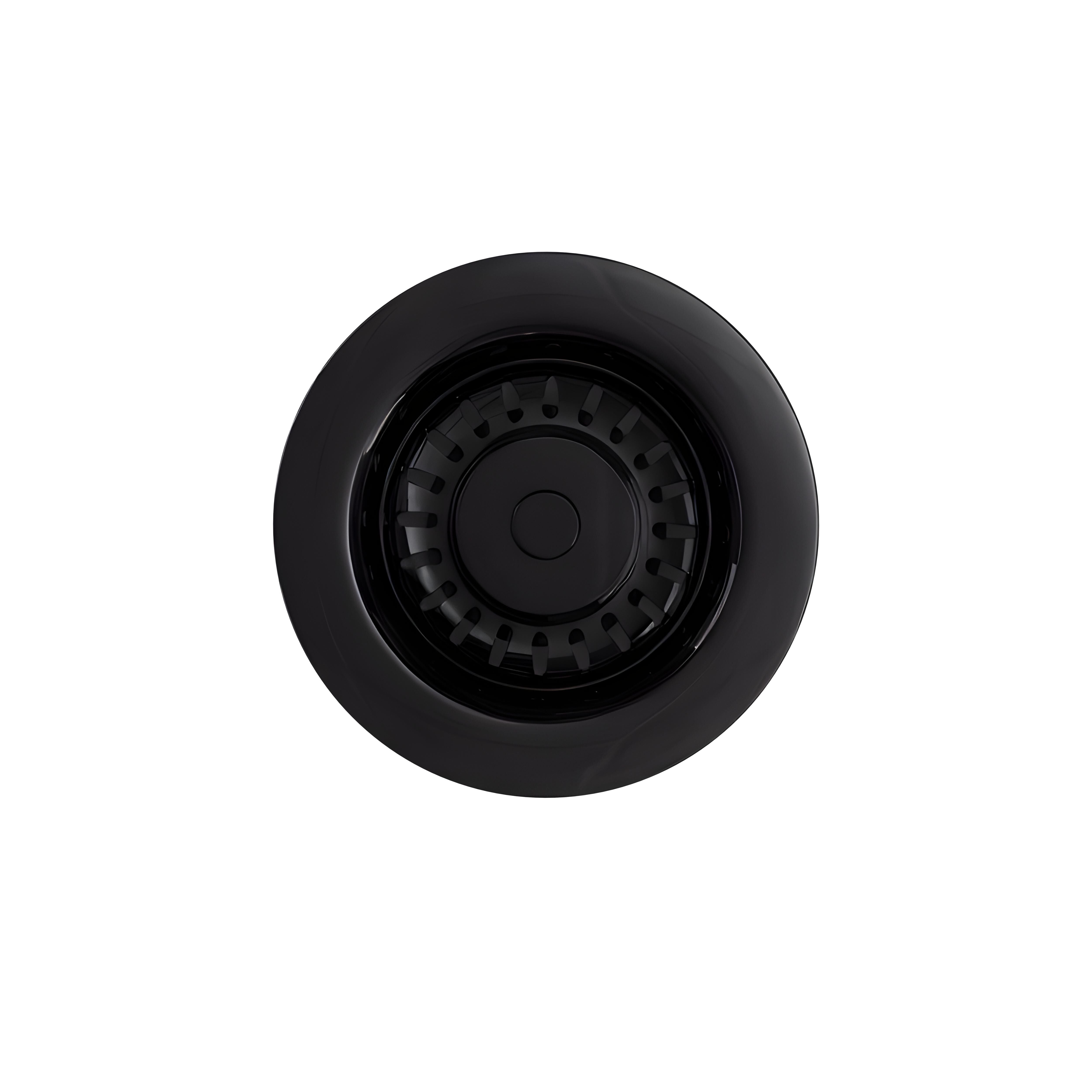 Top Fix Matt Black Basket Strainer Basin Waste With Overflow