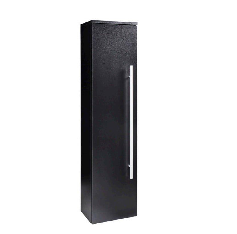 Purity Matt Black Wall Mounted Tall Unit - PMB1400SU