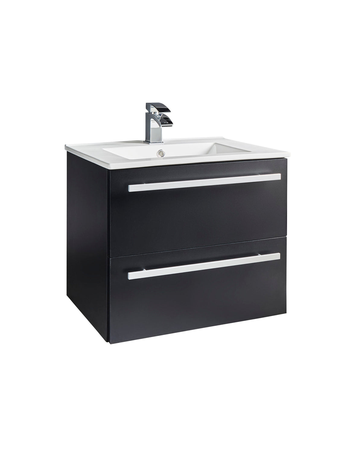 Purity Matt Black 600mm Wall Mounted Unit - PMB600WM