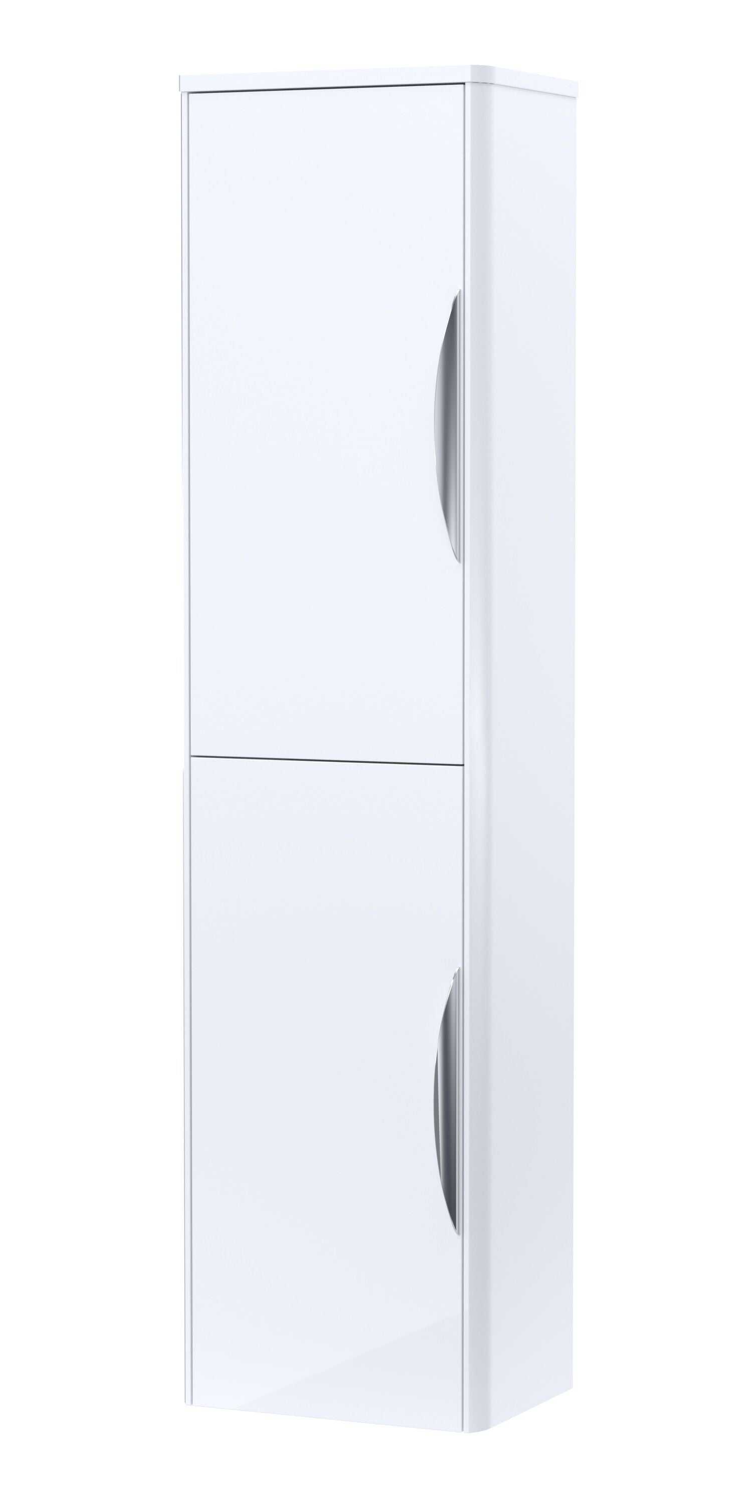 nuie Parade 356mm Gloss White Wall Hung Tall Cabinet