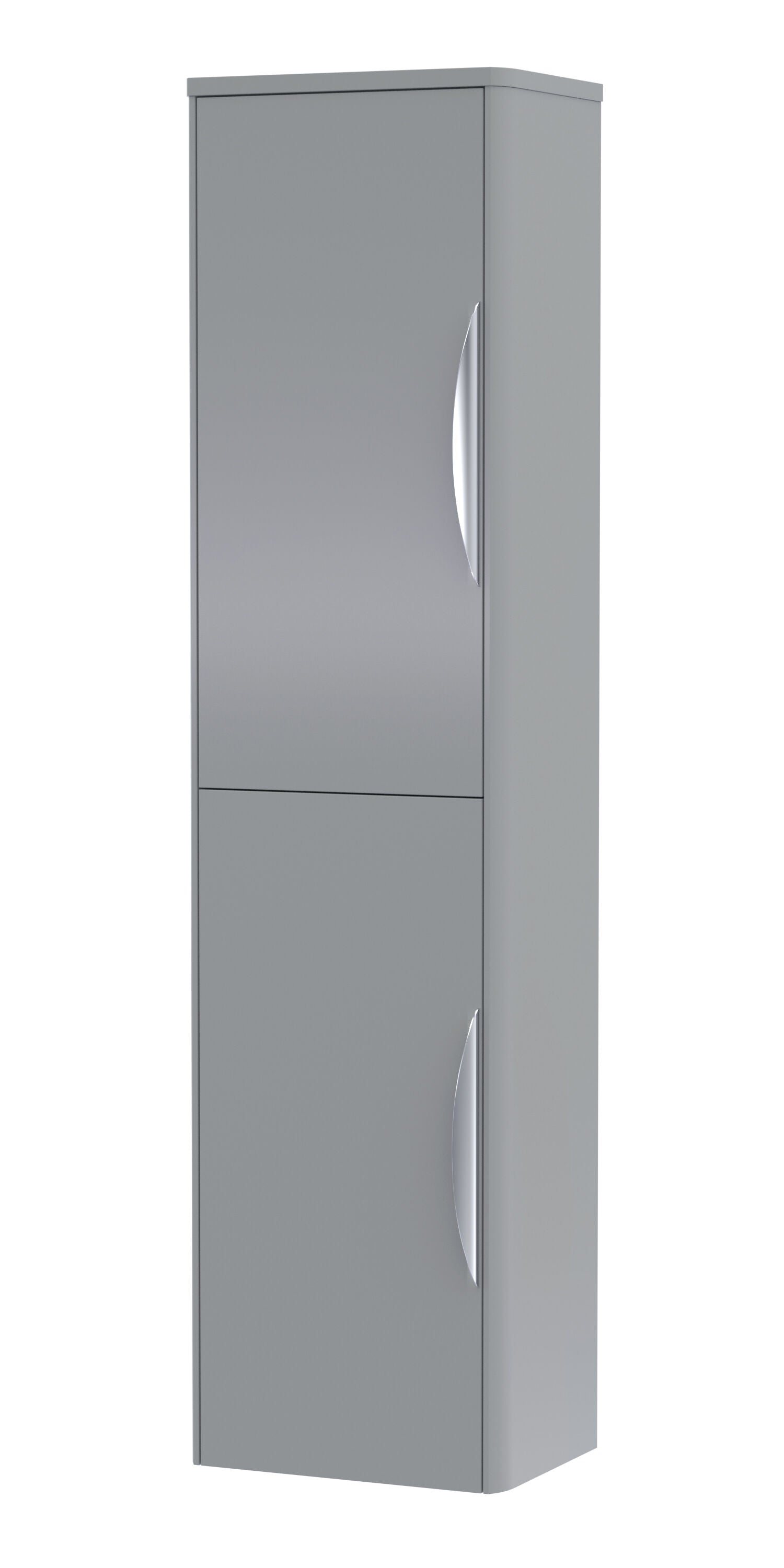 nuie Parade 356mm Satin Grey Wall Hung Tall Cabinet