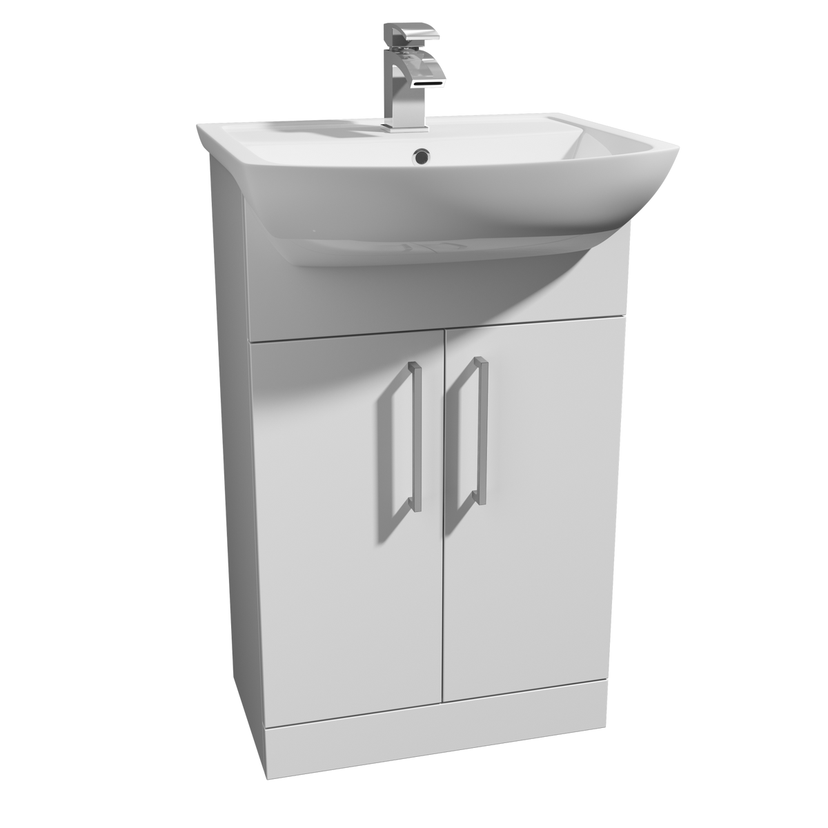 Pure Semi Recessed 1TH Basin 550mm - POT268PU