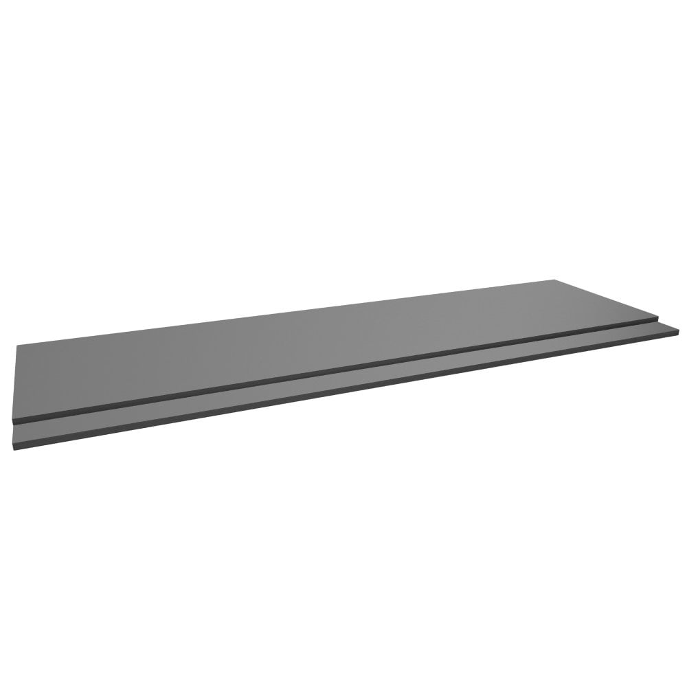 Purity 1700mm 2 Piece Front Panel Storm Grey Gloss - RBP1700FPSG