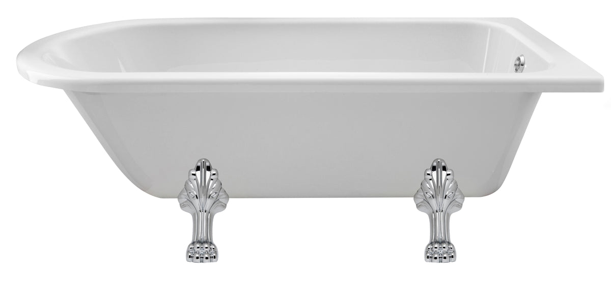 Old London Winterburn 1700mm Single Ended Shower Bath With Pride Legs