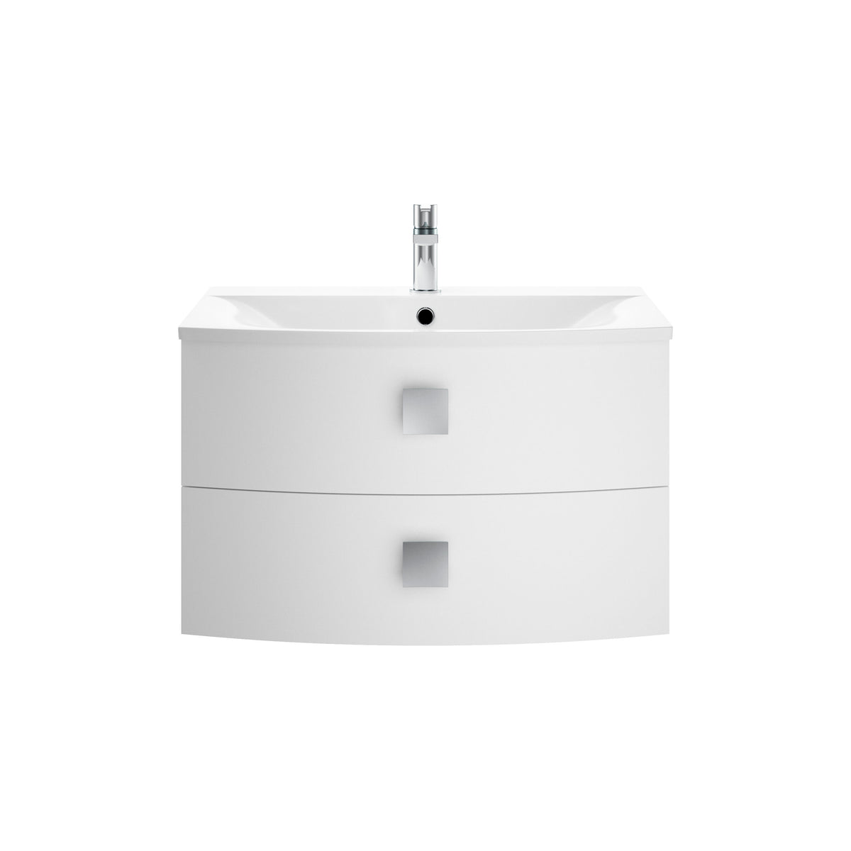Hudson Reed Sarenna 700mm 2 Drawer Wall Hung Cabinet With Curved Basin