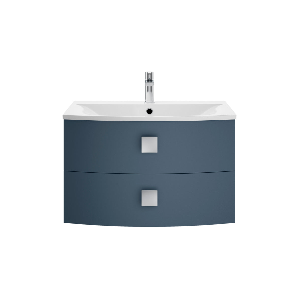 Hudson Reed Sarenna 700mm 2 Drawer Wall Hung Cabinet With Curved Basin