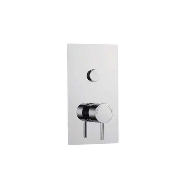 Plan Single Round Push Button Concealed Thermostatic Shower Valve - SHO006PL