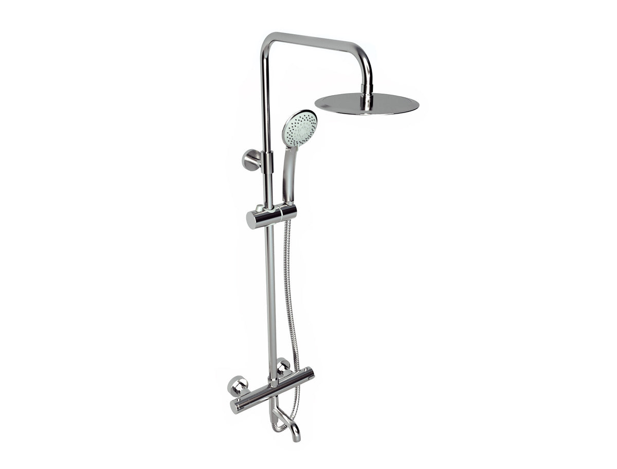 Plan Thermostatic Bar Shower with rigid riser and bath filler spout - SHO011PL - SHO011PL 1