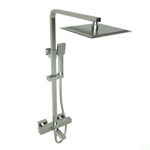 Pure Thermostatic Bar Shower with rigid riser and bath filler spout - SHO031PU - SHO031PU 1