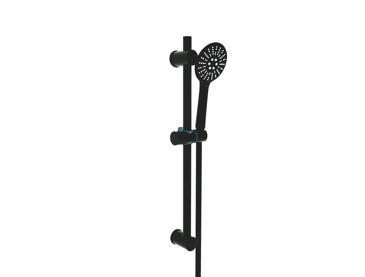 Nero Round Slide Rail Kit Matt Black - SHO057NR