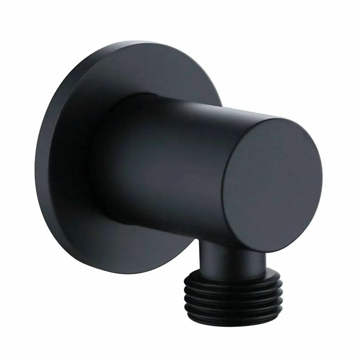 Nero Round Outlet Elbow Matt Black - SHO088NR
