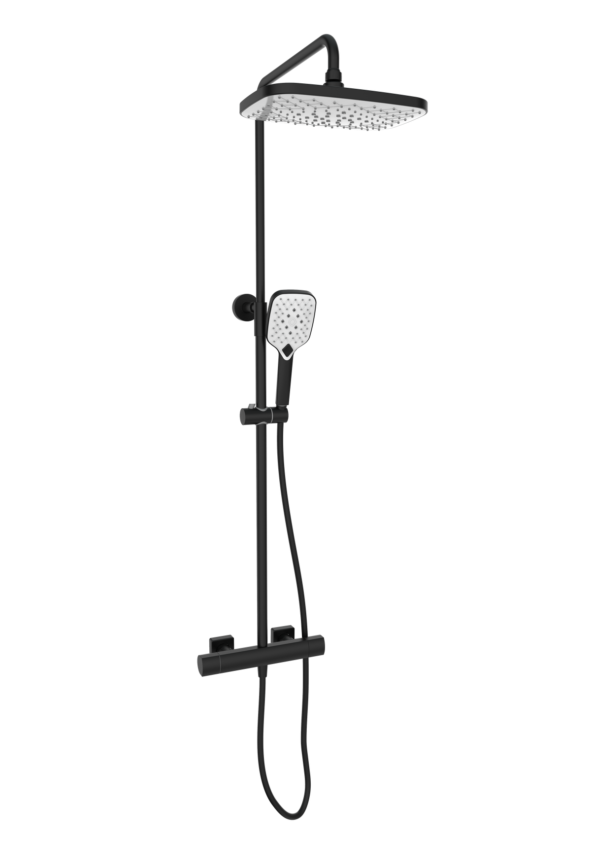 Kolt Shower with Sliding Handset and Drench Head Black - SHO310KBL
