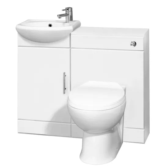 Pure Sienna 1700mm L-Shaped Complete Shower Bath Package - Left Hand - Chrome