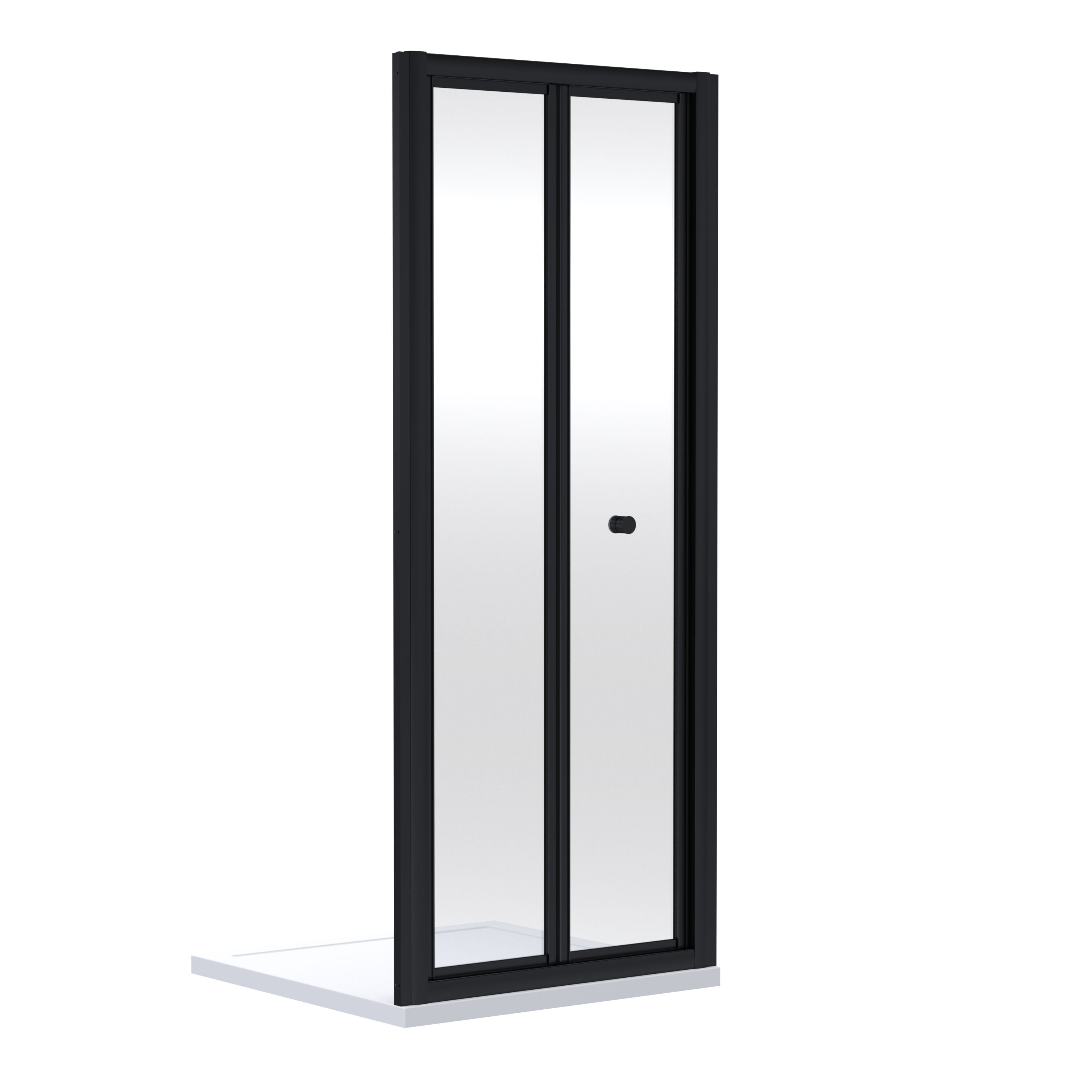 nuie Rene 700mm Matt Black Bi-fold Shower Door