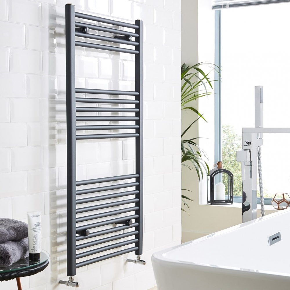 22mm Straight Towel Rail 600mm x 1200mm Textured Grey - STR612A - STR612A 2