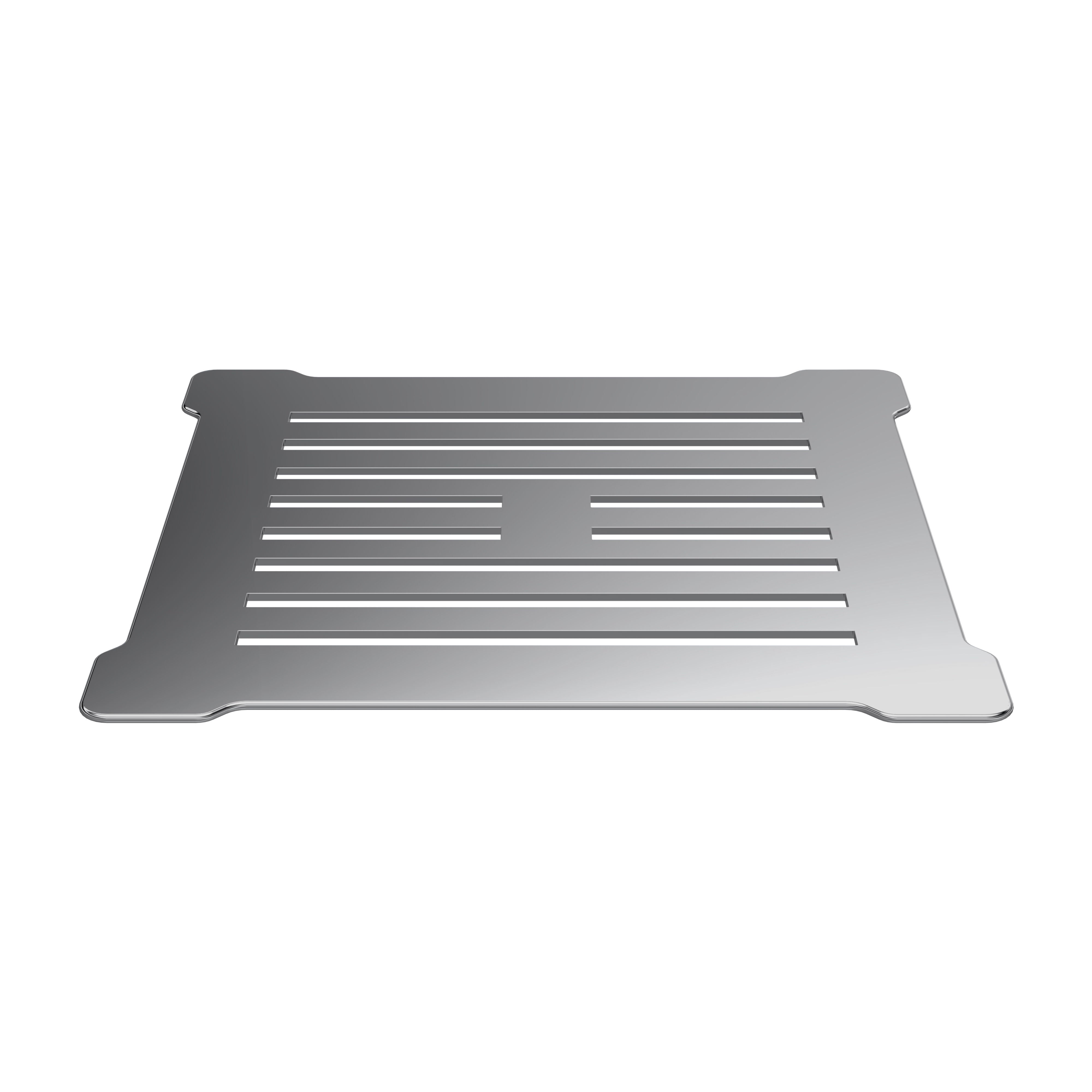 Chrome 90mm Round Fast Flow Shower Waste With Grid