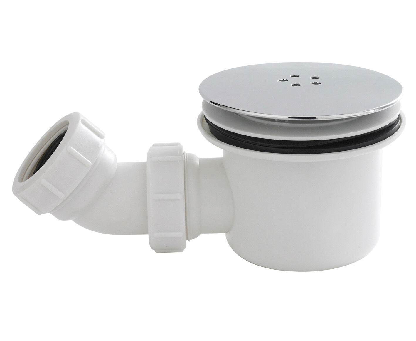 Chrome 90mm Round Fast Flow Shower Waste