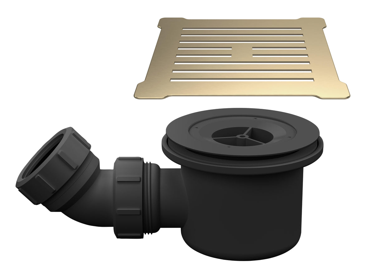 Hudson Reed 90mm Fast Flow Shower Waste With Grid