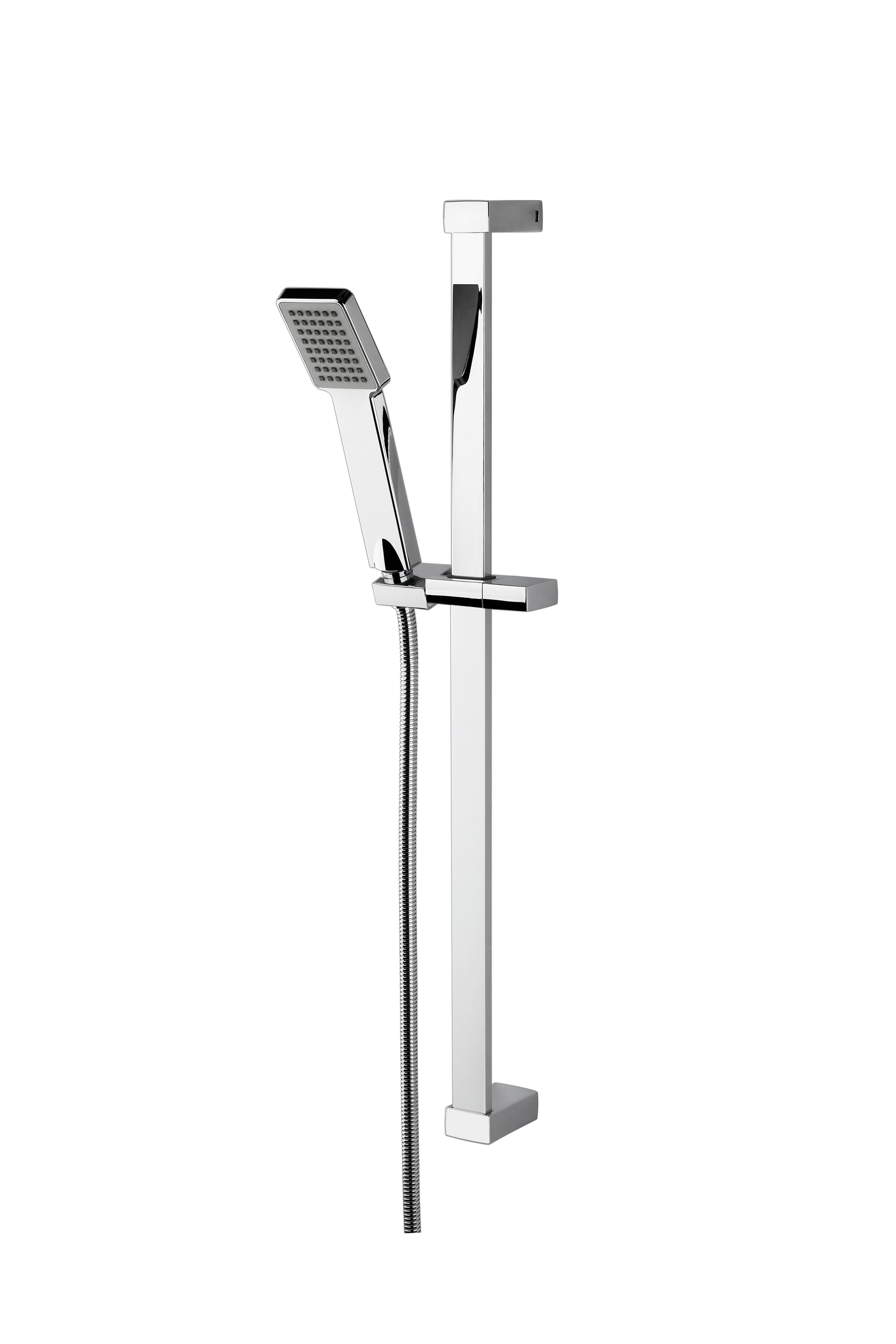 nuie Chrome Shower Slide Rail Kit