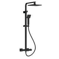 Thermostatic Bar Shower with Kit Square - Chrome