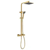 Thermostatic Bar Shower with Kit Square - Brushed Bronze