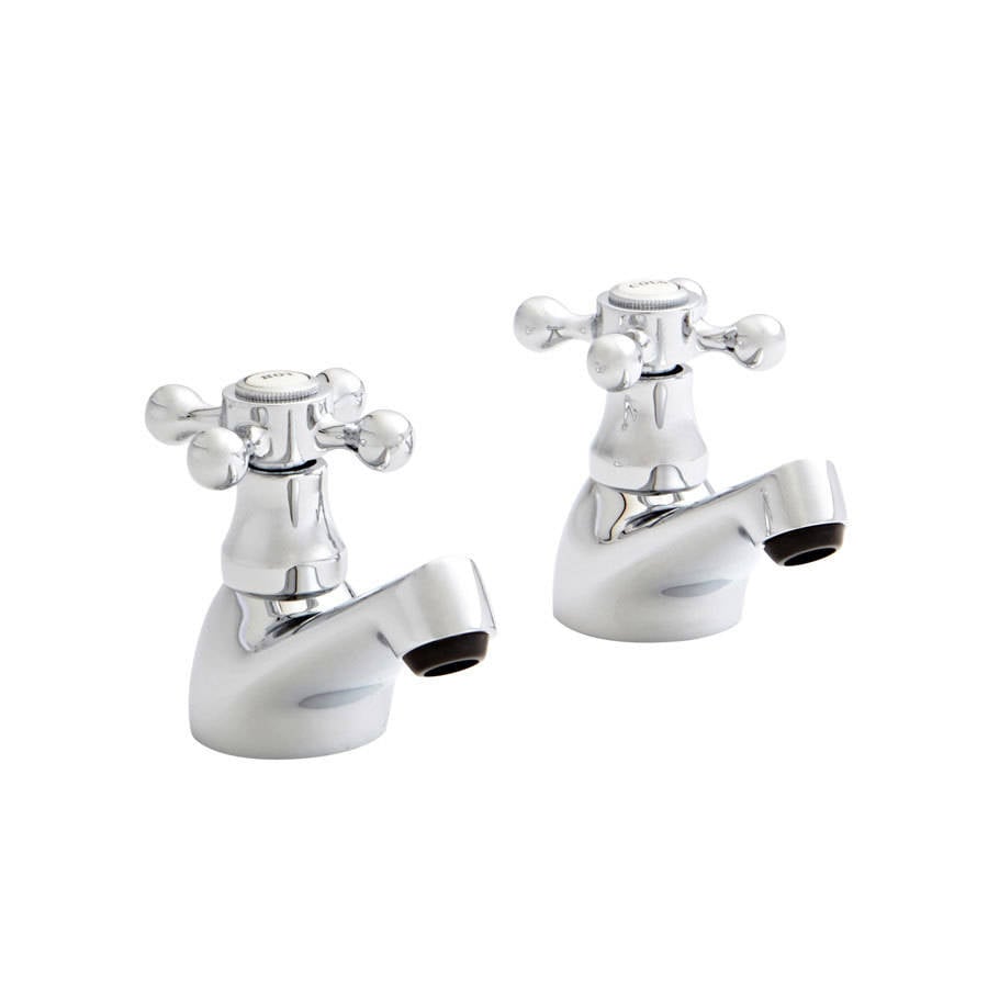 Victory Pair Basin Pillar Taps - TAP093VI
