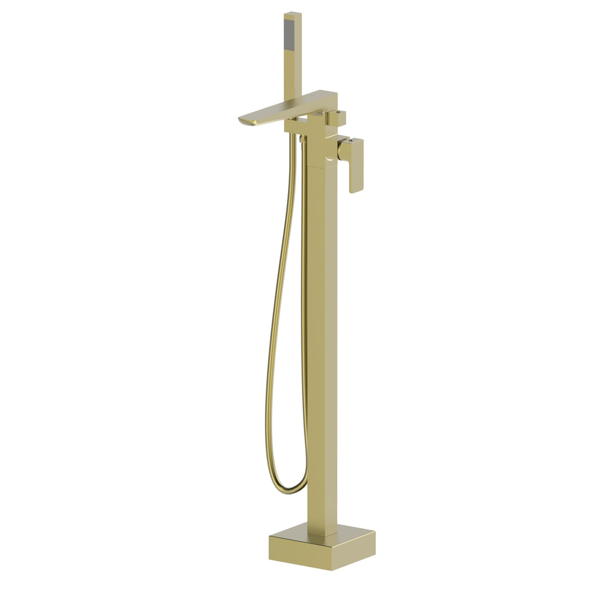 Kolt Freestanding Bath Shower Mixer Brushed Brass - TAP327KBB