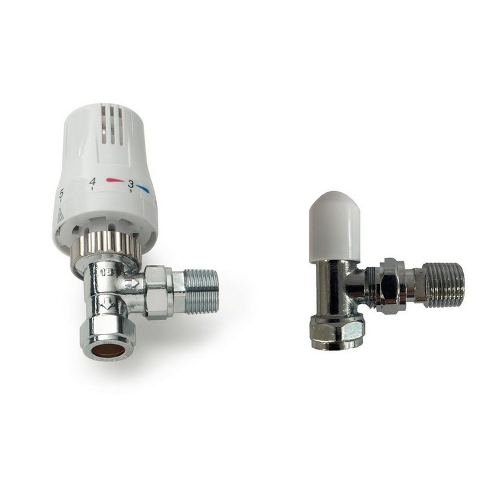 Twin Pack TRV & Lockshield Style Angled - TPLSTRVSA