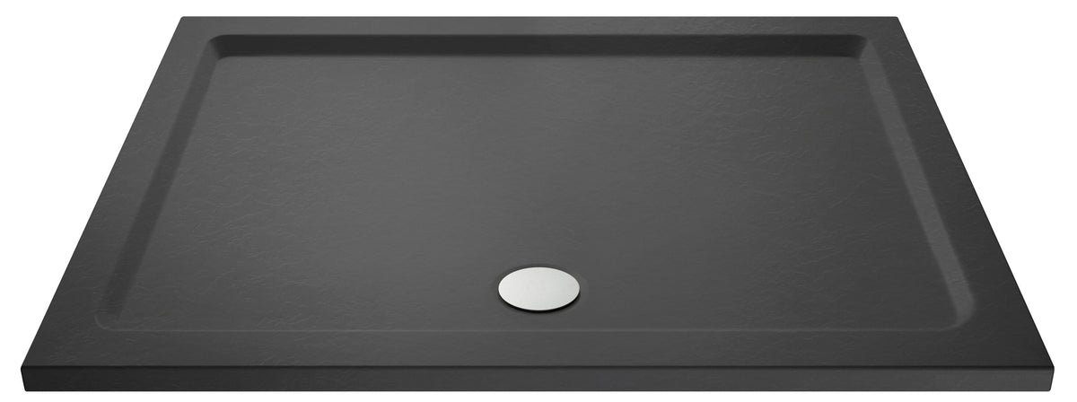 Hudson Reed 1800 x 800mm Slate Grey Slimline Rectangular Shower Tray