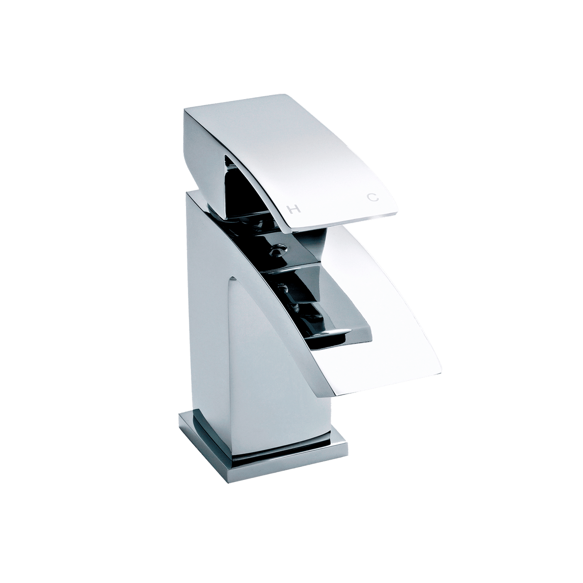 nuie choice Vibe Chrome Mono Basin Mixer With Push Button Waste