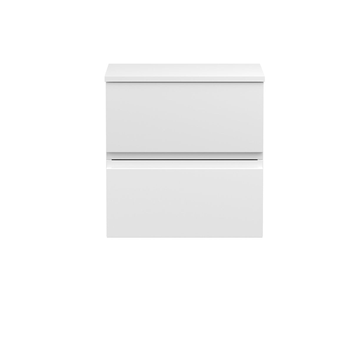 Hudson Reed Urban 500mm 2 Drawer Wall Hung Vanity Unit With Co-ordinating Worktop